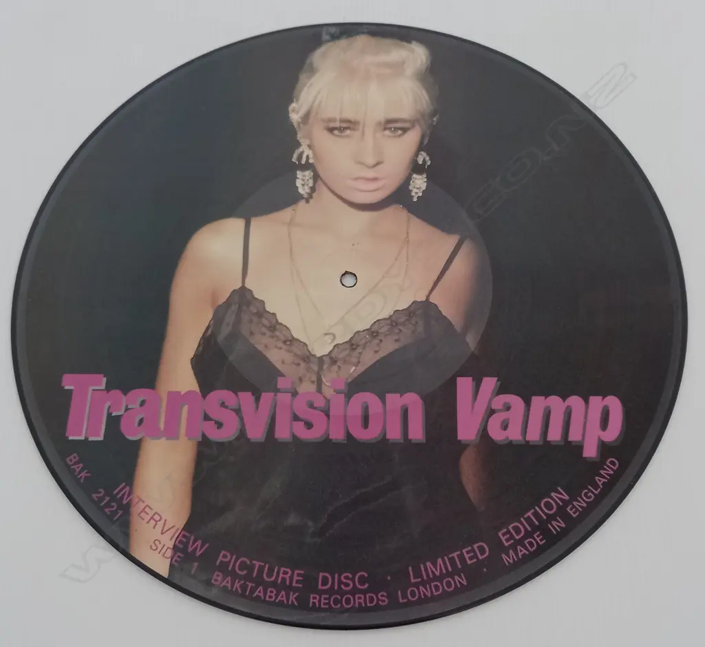 Transvision Vamp, Limited Edition Interview Picture Disc Image 1++